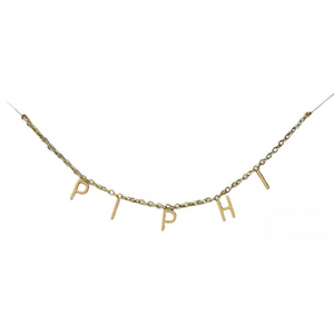 SORORITY SPACED LETTER NECKLACE