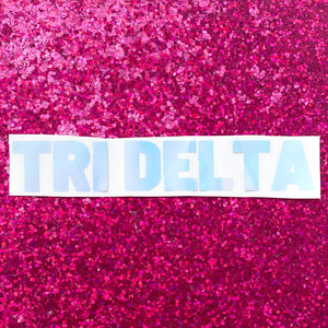 HOLOGRAPHIC STICKERS | SORORITY LETTERS